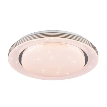 LED stropné svietidlo Atria, Ø 48 cm, biele, plast, CCT