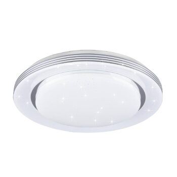 LED stropné svietidlo Atria, Ø 48 cm, biele, plast, CCT