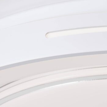 LED stropné svietidlo Barty, biela/chróm, Ø 48,5 cm, CCT, kov
