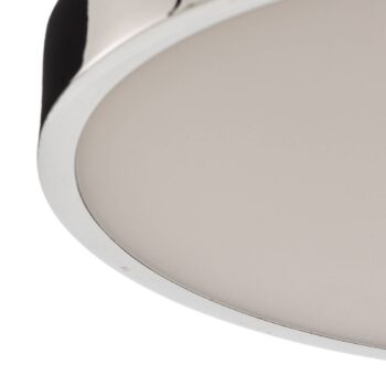 LED stropné svietidlo Bully, chróm, Ø 24 cm