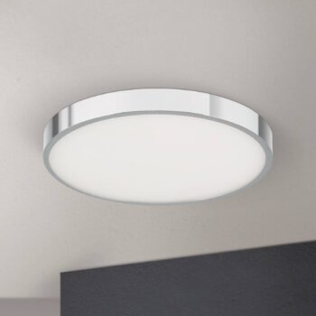 LED stropné svietidlo Bully, chróm, Ø 28 cm