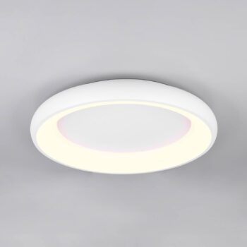 LED stropné svietidlo Cardona, Ø 62 cm, matná biela, kov, CCT