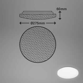 LED stropné svietidlo Case IP44 starry sky 840 Ø 28cm