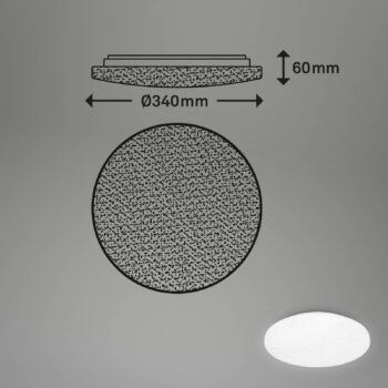LED stropné svietidlo Case IP44 starry sky 840 Ø 34cm