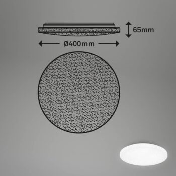 LED stropné svietidlo Case IP44 starry sky 840 Ø 40cm