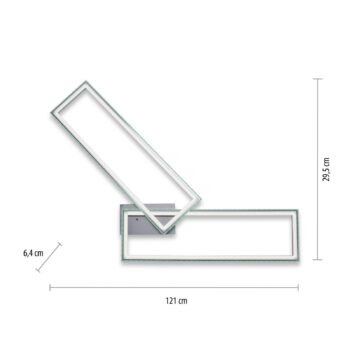 LED stropné svietidlo Felix60, 121x29,5cm