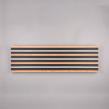 LED stropné svietidlo Fontana 114 x 30 cm drevo/čierne drevo/kov