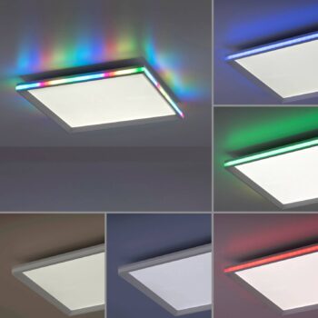 LED stropné svietidlo Galactica, CCT, RGB 45x45cm