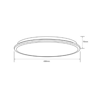 LED stropné svietidlo Heida, Ø 49 cm, čierne, CCT, RGB, kov