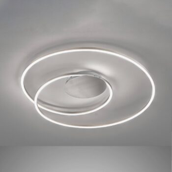 LED stropné svietidlo Holy Ø 68cm nikel matný