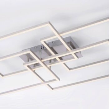 LED stropné svietidlo Iven, tlmené, oceľ, 95x51,5cm