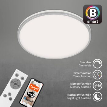LED stropné svietidlo Ivy S, stmievateľné, CCT, Ø 49 cm