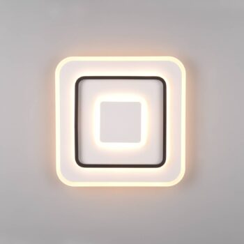 LED stropné svietidlo Jora hranaté, 39,5 x 39,5 cm