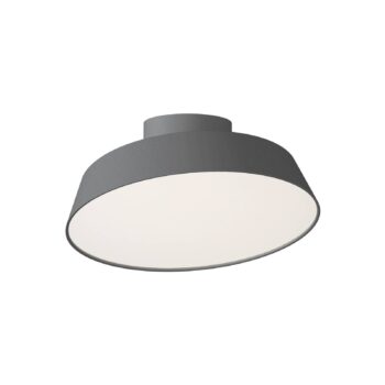 LED stropné svietidlo Kaito 2 Dim, sivé, Ø 30 cm, stmievateľné