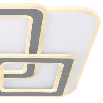 LED stropné svietidlo Kique, ovládané aplikáciou, biele, dĺžka 50 cm, CCT