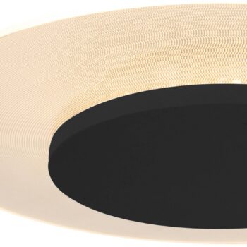 LED stropné svietidlo Lido, čierne, Ø 28 cm