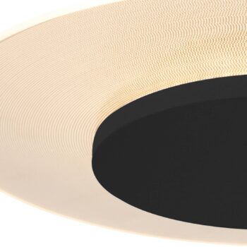 LED stropné svietidlo Lido, čierne, Ø 42 cm