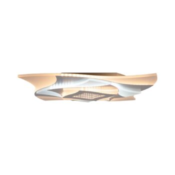 LED stropné svietidlo Liora, biele, kov, dĺžka 46 cm, CCT, 3D