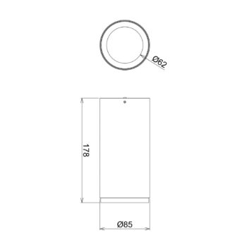 LED stropné svietidlo Lucea 15 W biele