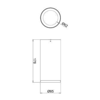 LED stropné svietidlo Lucea 20 W biele