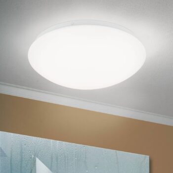LED stropné svietidlo Nedo zakrivené, Ø 28,5 cm
