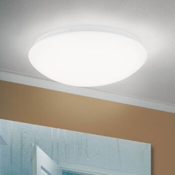 LED stropné svietidlo Nedo zakrivené, Ø 28,5 cm