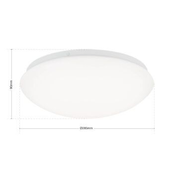 LED stropné svietidlo Nedo zakrivené, Ø 28,5 cm