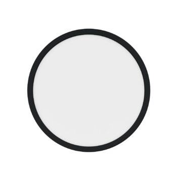 LED stropné svietidlo Oja Smart, čierne, Ø 29 cm