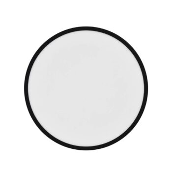 LED stropné svietidlo Oja Smart, čierne, Ø 42 cm