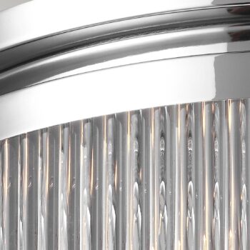 LED stropné svietidlo Paulson IP44 chróm Ø 38,1 cm