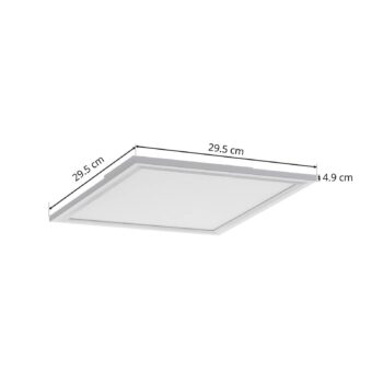 LED stropné svietidlo Piatto, senzor, 29,5 x 29,5 cm