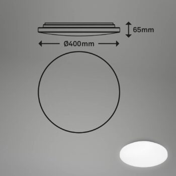 LED stropné svietidlo Puzdro do kúpeľne IP44 3 000K Ø 40 cm