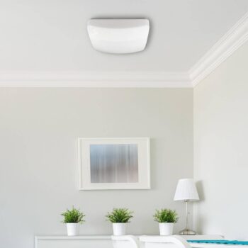 LED stropné svietidlo Reva 30 Square, biela, plast, oceľ