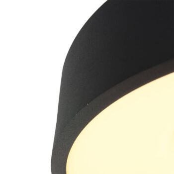LED stropné svietidlo Ringlede 2 700 K Ø 30 cm čierne