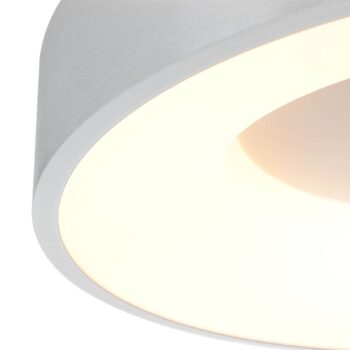 LED stropné svietidlo Ringlede, 2 700 K Ø 38 cm strieborná