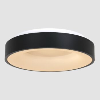 LED stropné svietidlo Ringlede 2 700 K Ø 48 cm čierne