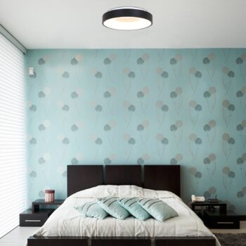 LED stropné svietidlo Ringlede 2 700 K Ø 48 cm čierne