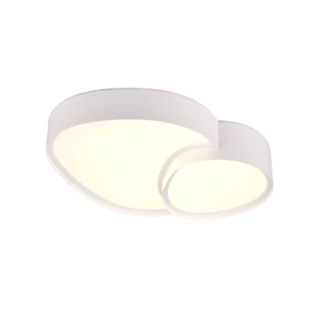 LED stropné svietidlo Rise, biele, 43 x 36 cm, CCT, stmievateľné