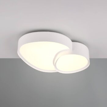 LED stropné svietidlo Rise, biele, 43 x 36 cm, CCT, stmievateľné