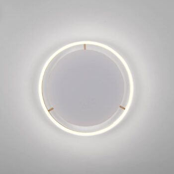 LED stropné svietidlo Ritus, Ø 39,3 cm matná mosadz
