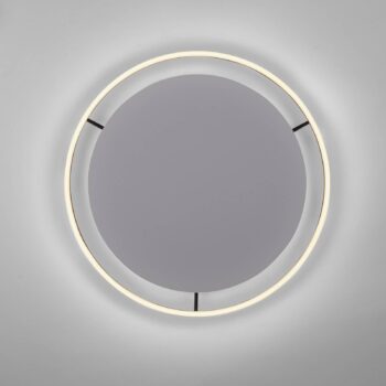 LED stropné svietidlo Ritus, Ø 58,5 cm, antracitová farba