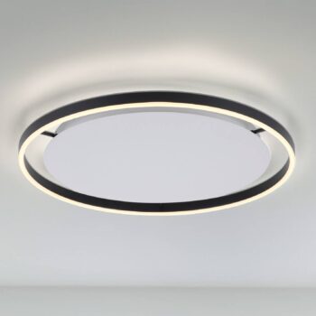 LED stropné svietidlo Ritus, Ø 58,5 cm, antracitová farba