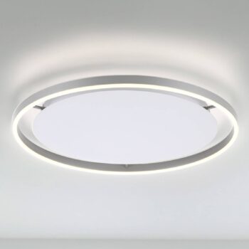 LED stropné svietidlo Ritus, Ø 58,5 cm, hliník