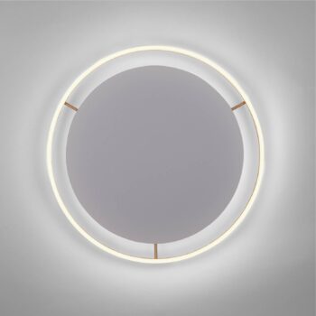 LED stropné svietidlo Ritus, Ø 58,5 cm, matná mosadz