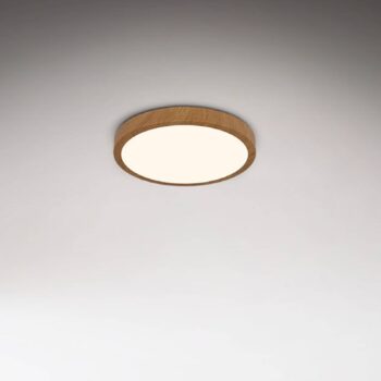 LED stropné svietidlo Runa Wood wood look 3 000 K Ø28cm