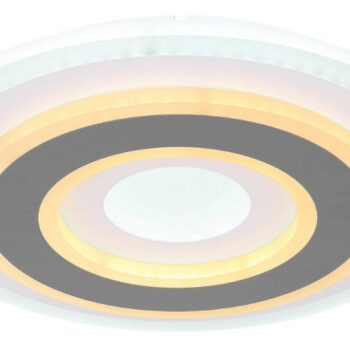 LED stropné svietidlo Sabatino, Ø 30 cm, biela/antracitová, CCT