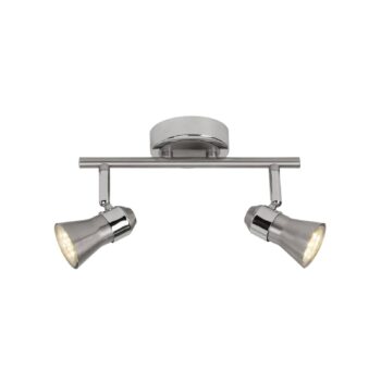 LED stropné svietidlo Sanny, železo/chróm, šírka 31,5 cm kov