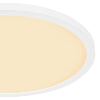 LED stropné svietidlo Sapana, biele, Ø 42 cm, plast, IP44