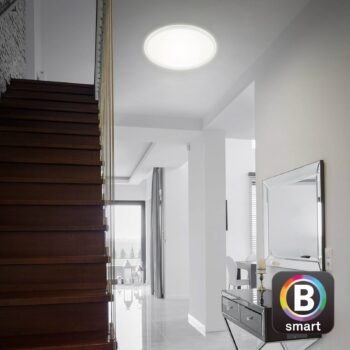 LED stropné svietidlo Slim S stmievateľné CCT biele Ø 45 cm