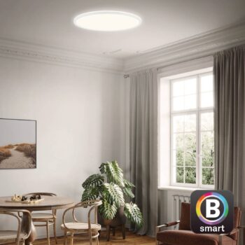 LED stropné svietidlo Slim S stmievateľné CCT biele Ø 45 cm